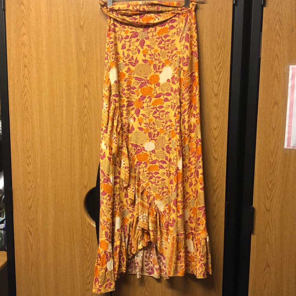 Wrap maxi skirt